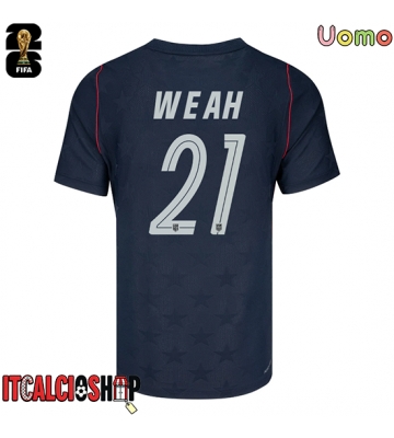 Stati Uniti Timothy Weah #21 Seconda Maglia Mondiali 2026 Manica Corta